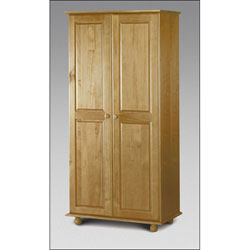 Julian Bowen Pickwick - 2 Door Wardrobe (Solid Pine)