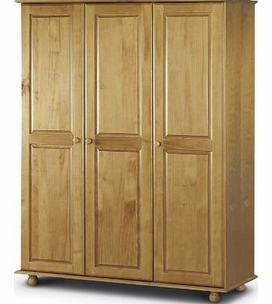 Pickwick 3 Door Pine Wardrobe with Fitted Interior