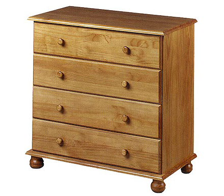 Julian Bowen Pickwick Pine 4 drawer chest