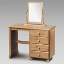 Julian Bowen Pickwick Pine single dressing table
