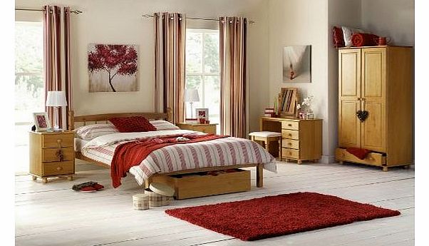 Julian Bowen Pickwick Single Pedestal Pine Dressing Table