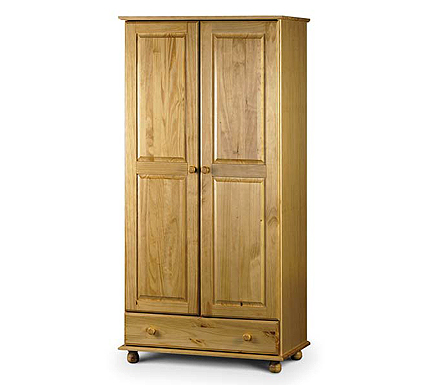 Julian Bowen Pickwick Solid Pine Combination Wardrobe