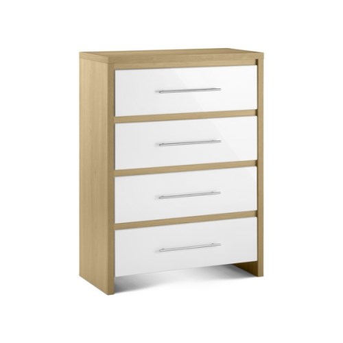 Julian Bowen Stockholm 4 Drawer Chest in Light