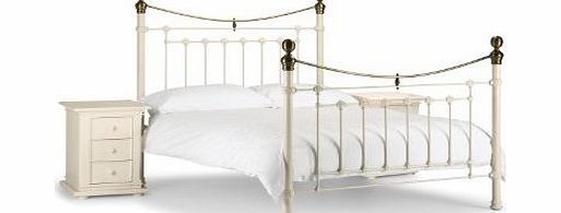 Victoria Double Bed, Stone White