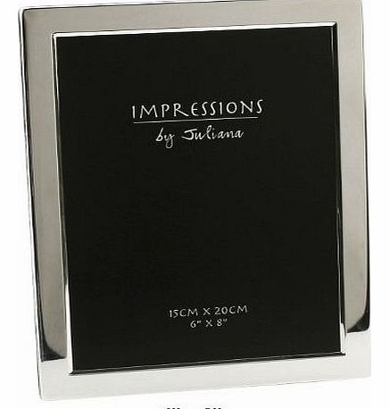 Juliana @ Adelbrook Silver Plated Picture Photo Frame 6`` x 8``