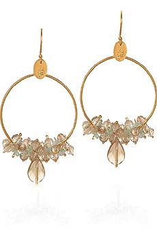 Julie Sandlau Cluster bead hoop earrings