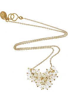 Crystal cluster necklace
