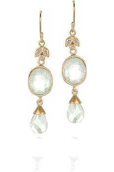 Julie Sandlau Double Fluorite droplet earrings