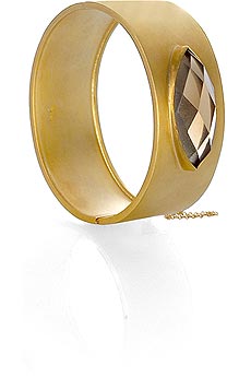 Julie Sandlau Leaf stone cuff bracelet