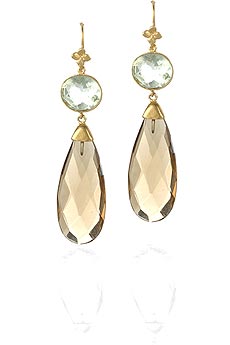 Julie Sandlau Smoky quartz droplet earrings