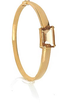 Smoky quartz thin bracelet