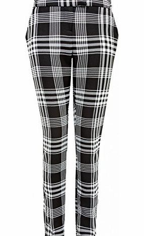 Juliets Kiss Womens Mono Tartan Trousers Ladies (16 - Tan)
