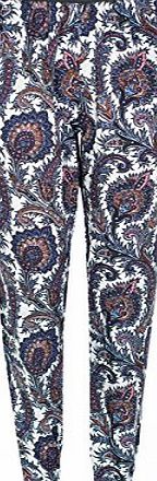 Juliets Kiss Womens White Paisley Soft Trousers Ladies (16 - White)