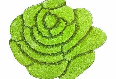 Super Soft Solid Color Area Rug - Modern Rose Flower Shaped Shag Cozy 35`` floor Mat with 3D affect, Decorative Floral Carpet For Kids Room Boys & Girls, Living Room or Bathroom Home carpet, Made o