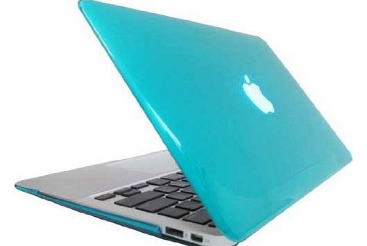 Transparent Crystal hard case cover Shell - Gloss Blue for MacBook Air 11`` 11.6`` (A1370 And A1465)