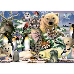 Animals In The Snow 1000 Piece Jigsaw Puzzle