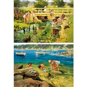 Jumbo Catch of the Day Fishing In The River 500 Piece Jigsaw Puzzles