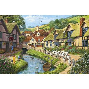 Jumbo Country Village Deluxe 1000 Piece Jigsaw Puzzle