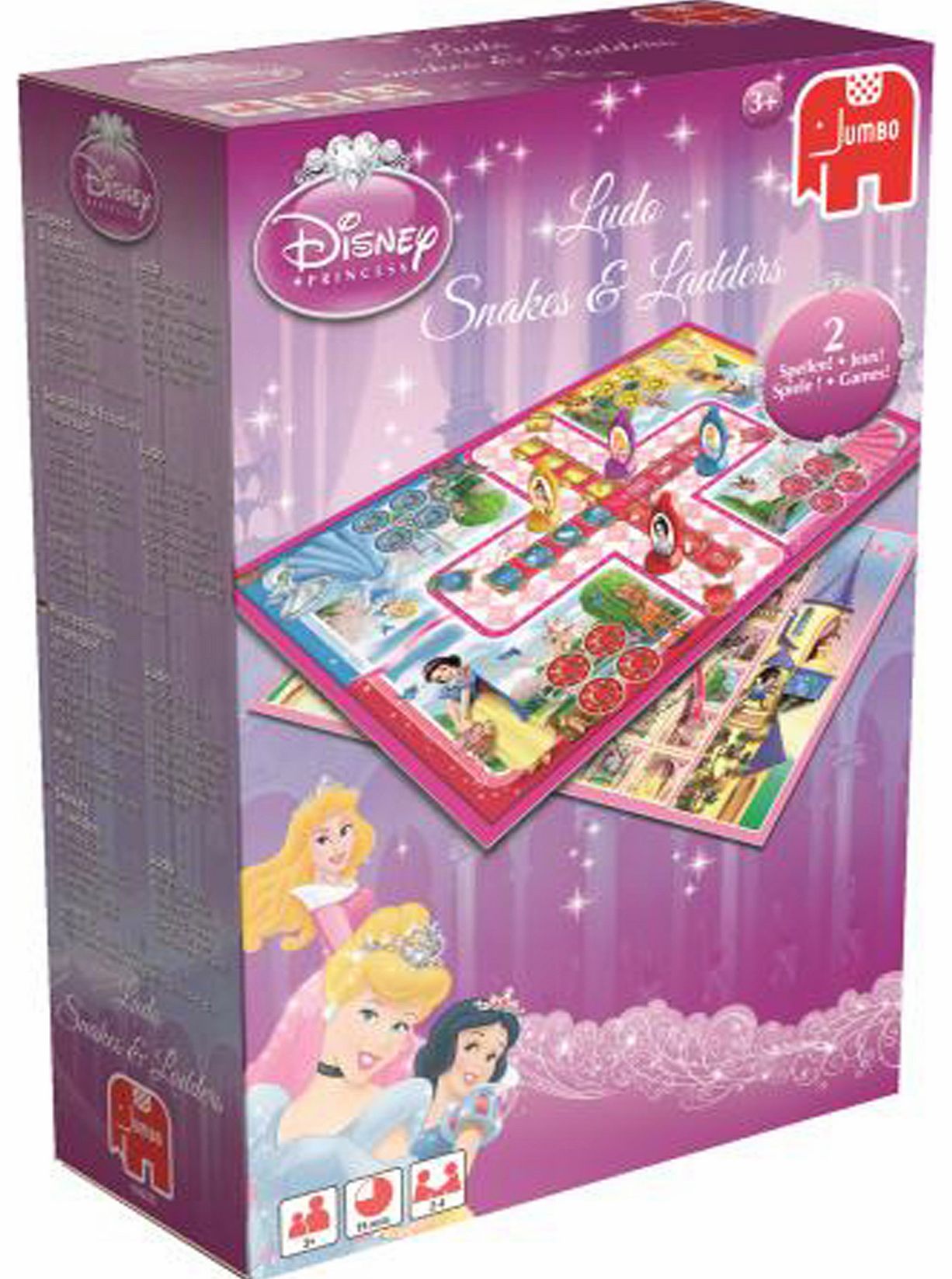 Disney Princess 2-in-1 Snakes & Ladders and Ludo