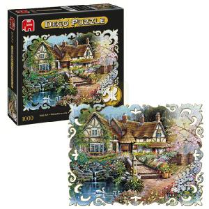Jumbo Floral Cottage 1000 Piece Deco Jigsaw Puzzle