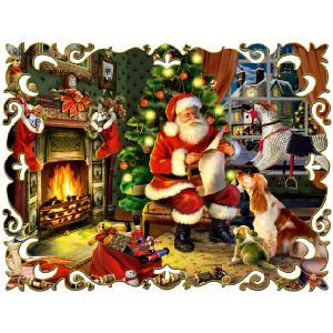 Santa By The Fire 1000 Piece Jigsaw Puzzle