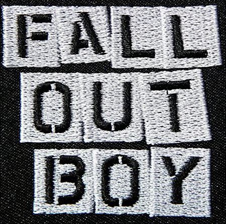 Jumboshop FALL OUT BOY Heavy Metal Rock Punk Music Band Logo Jacket T shirt Patch Sew Iron on Embroidered Badge Sign Costum