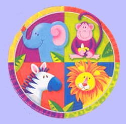 Jungle party - Plate - 9inch