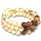 Jungleberry Acai Brown and Cream Twirl Bracelet