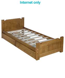 junior Shortie Cinnamon Pine Bed - Frame Only