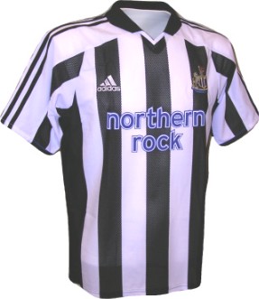 Junior sizes Adidas Newcastle Boys home 04/05