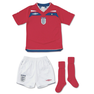 Junior sizes Umbro 08-09 England Infant Away Kit