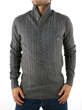 Junk de Luxe Grey Quit Ribbed Knit