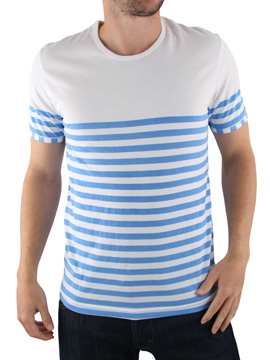 Junk de Luxe White/Blue Even T-Shirt