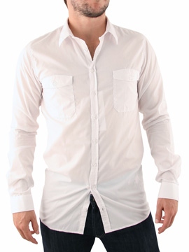 Junk de Luxe White Newport Plain Shirt