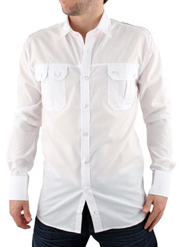 White Pot Plain Shirt