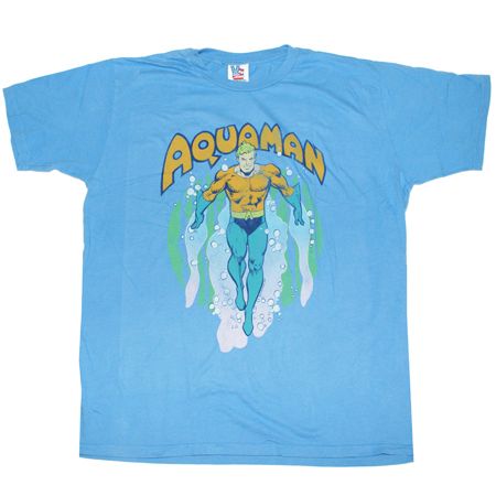 Junk Food Aquaman Blueberry Mens T-Shirt
