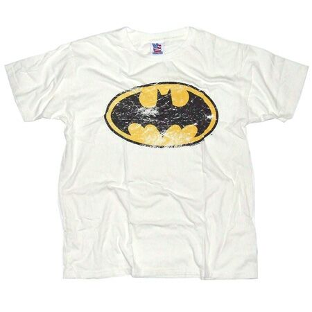 Batman Logo Sugar White T-Shirt