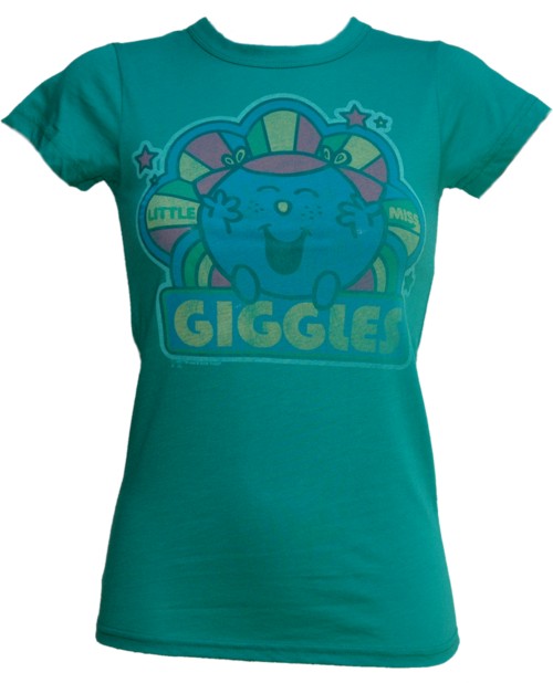 Emerald Green Little Miss Giggles Ladies T-Shirt from Junk Food