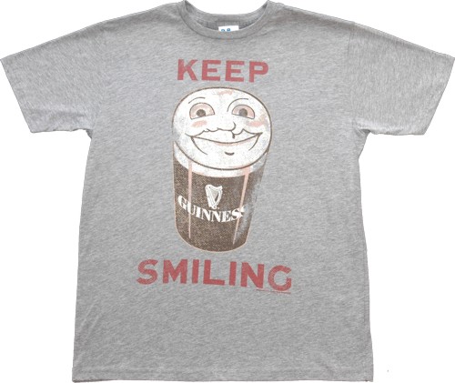 Junk Food Keep Smiling Men` Guinness T-Shirt from Junk Food