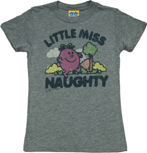 Junk Food Kids Glittery Little Miss Naughty T-Shirt from Junk Food