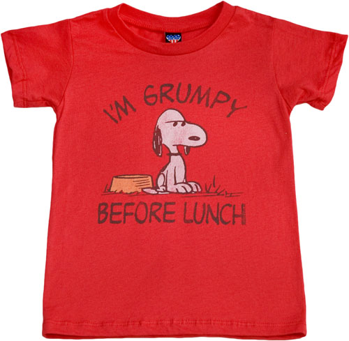 Junk Food Kids I` Grumpy Snoopy T-Shirt from Junk Food