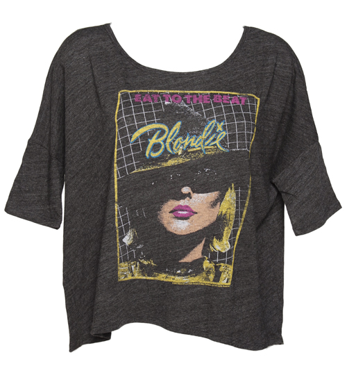 Junk Food Ladies Black Blondie Oversized Boxy T-Shirt from