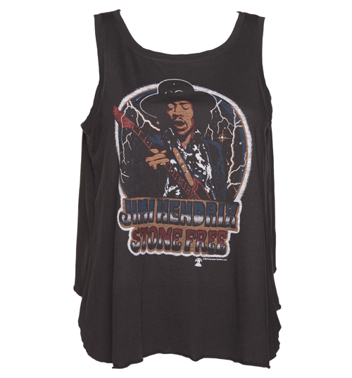 Junk Food Ladies Black Stone Free Jimi Hendrix Open Back