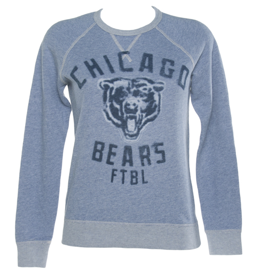 Junk Food Ladies Blue Marl NFL Chicago Bears Pullover from
