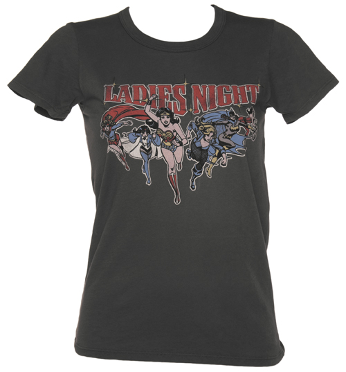Ladies Chacoal Wash DC Comics Ladies Night