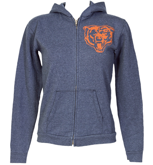 Ladies Chicago Bears Zip Up Hoodie from Junk Food
