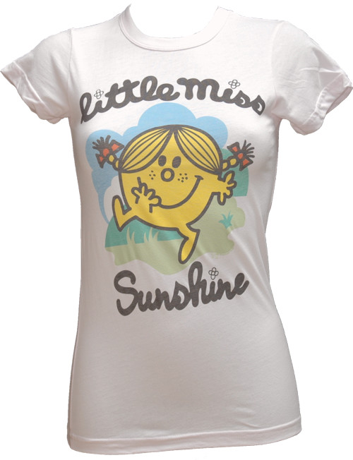 Junk Food Ladies Little Miss Sunshine T-Shirt in Barely Pink from Junk Food