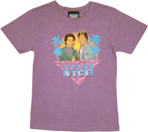 Ladies Miami Vice Purple T-Shirt from Junk Food