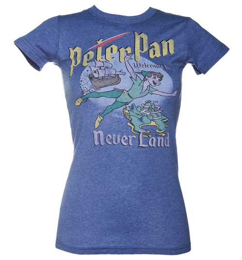 Junk Food Ladies Peter Pan Blue T-Shirt from Junk Food