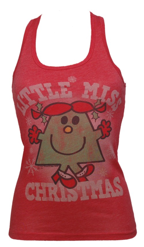 Ladies Red Little Miss Christmas Vest from Junk